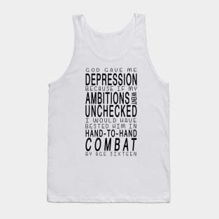 Depression Combat Tank Top